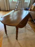 TABLE OVALE ancienne à 2 VOLETS