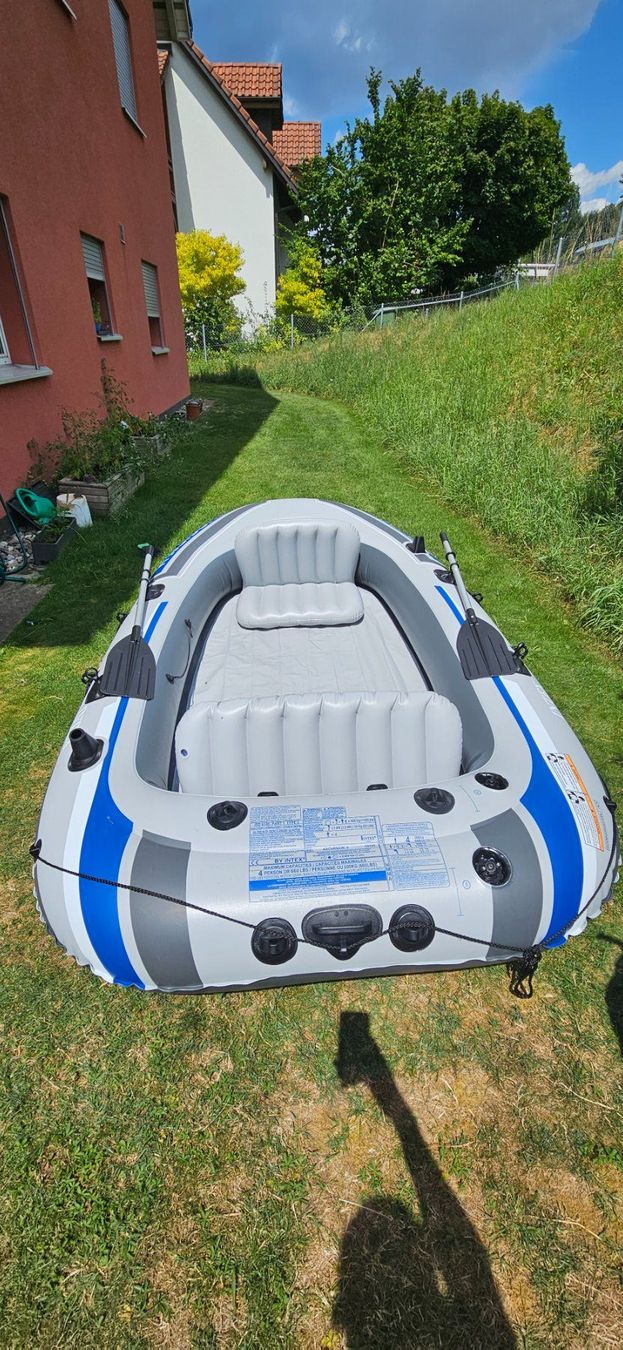 Boote: Schlauchboot, Intex Excursion 4 – Gebraucht aus Wettswil von zizo_10 2