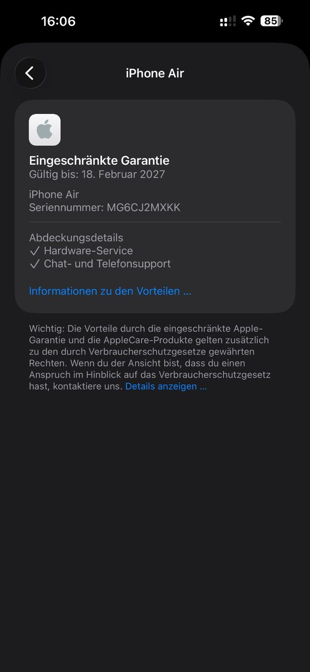 Apple Portables: Iphone Air 256Gb mit Apple Garantie – D'occasion à Au SG par bah_6f5w 9