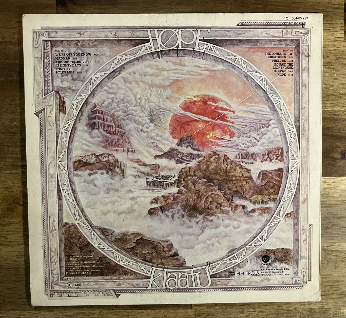 Dischi in vinile: KLAATU Hope Vinyl LP 1977 Germany – Usato da Belp venduto da B7L0 1