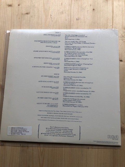 Dischi in vinile: Elvis Presley – Usato da Aarwangen venduto da Jukebox3 4