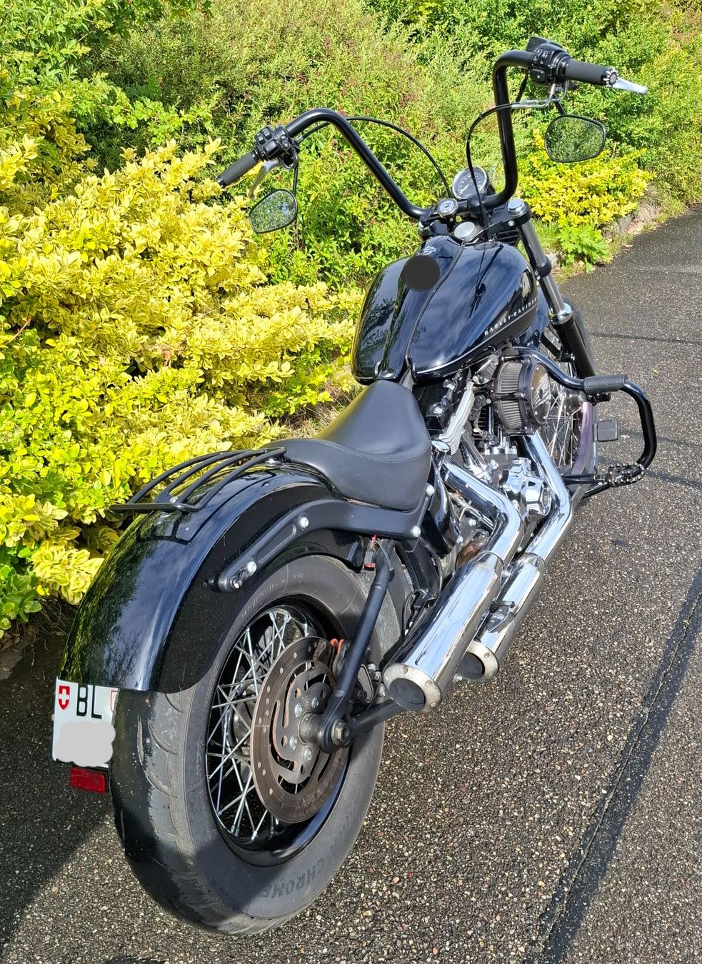 Harley-Davidson Chopper: HARLEY DAVIDSON SOFT TAIL BLACKLINE 1585 – Usato da Reinach BL venduto da vwbora75 2
