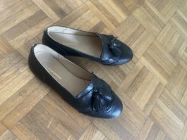 La Garçonne Loafers Leder Schwarz Grösse 36 Damen