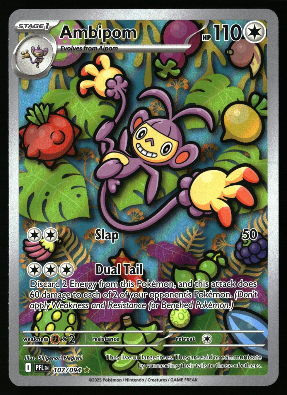 Pokémon Carte collezionabili: Ambipom #107 Pokemon Phantasmal Flames – Usato da Feuerthalen venduto da Plazatoys