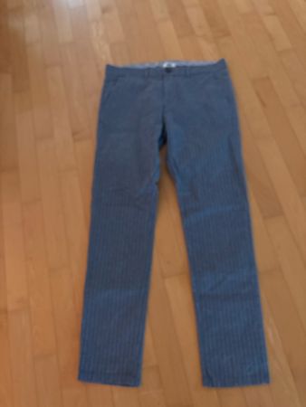 WE Hose, Gr. 33/32, Grau Gestreift - Top Zustand!