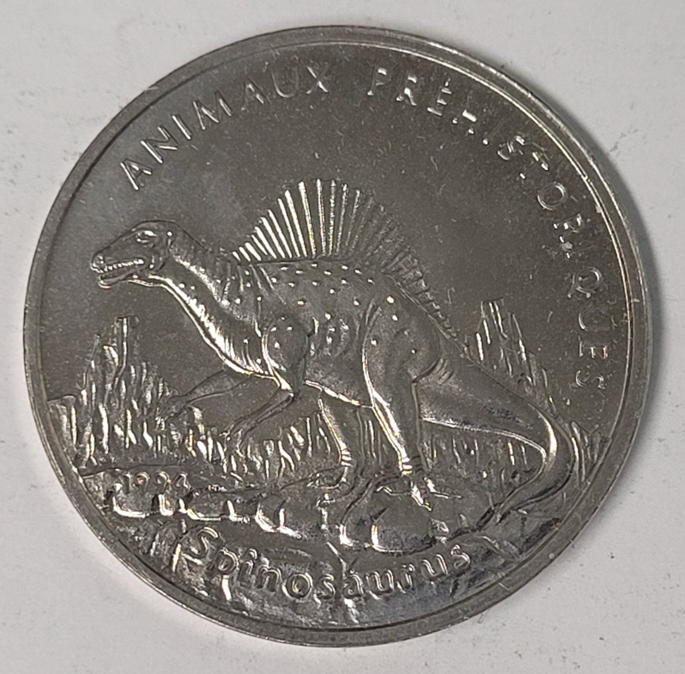 Tutti le monete: 100 FRANCS / KONGO/CONGO 1994 (Spinosaurus) – Usato da Mumpf venduto da antonio_schweiz_961