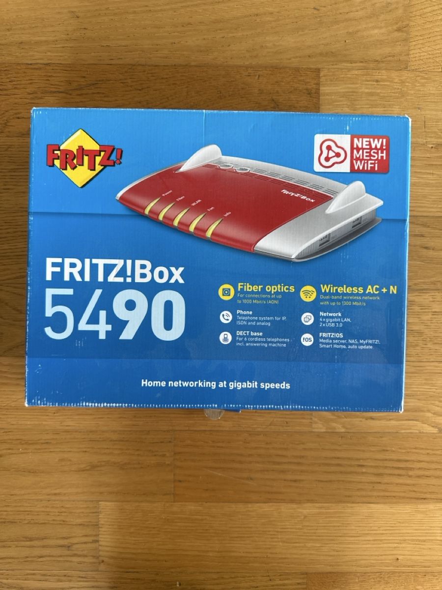 Fritz Modem & Router: Fritz!Box 5490 Fibre Optique – Usato da Zürich venduto da jul_7rv5