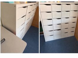 Ikea Kallax Regal mit Schubladen