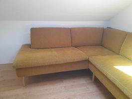 Ecksofa Senfgelb Cord, top Zustand, für gemütliche Herbst...