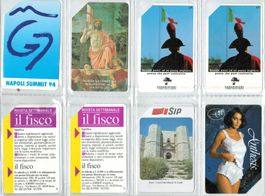 8 Telefonkarten Italien