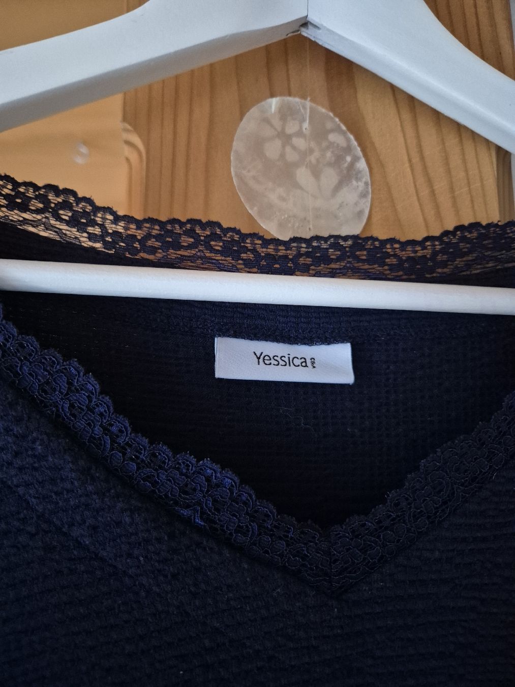 Camicette: Unstandsbluse Schwangerschaft C&A Dunkelblau – Usato da Wynigen venduto da La_Talpa 4