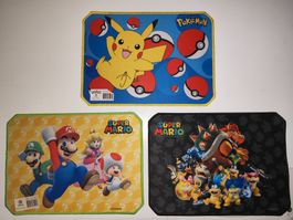 Super Mario, POKEMON , PIKACHU , NINTENDO , MAUSMATTE, PC