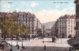 Genf 1908 Tram Hotel Suisse