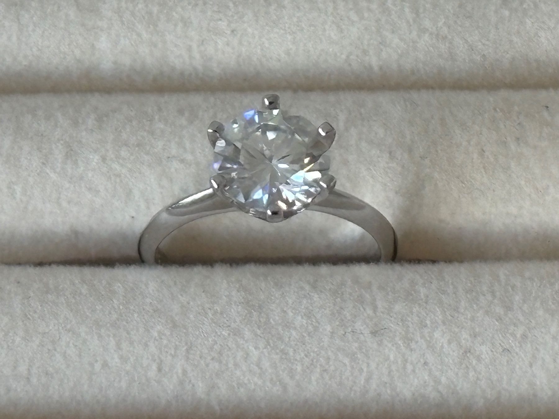 Ringe: 💚 Luxus Elegante Gr.18/8 Ring Solitär  Farbe Silber – Neu (gemäss Beschreibung) aus Biel-Bienne von Roserosse13 4