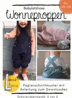 Papierschnittmuster „Wonneproppen“