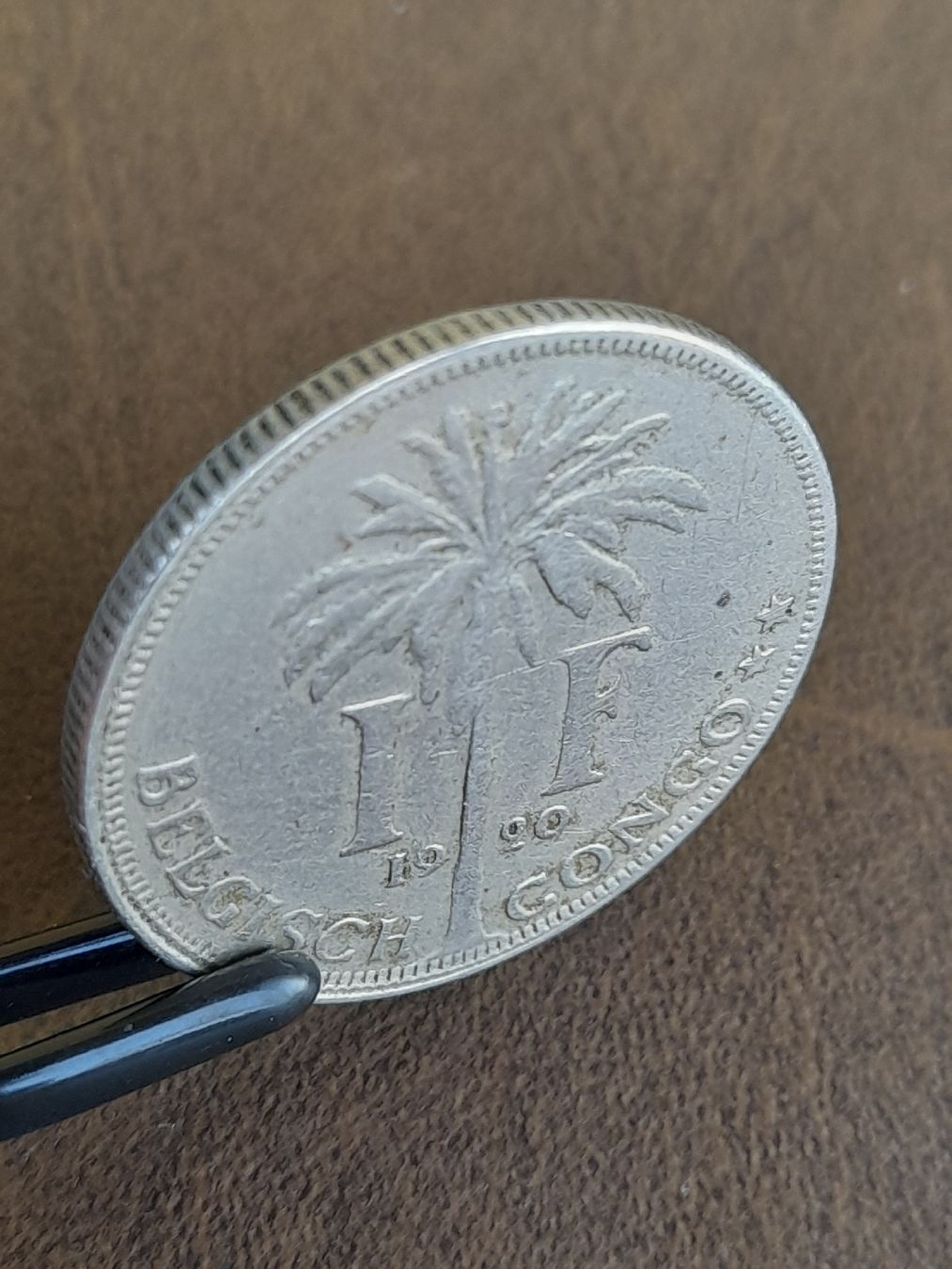 Alle Münzen: 1 FRANC 1922 CONGO BELGE / BELGISCH – Gebraucht aus Basel von Basel_20 2