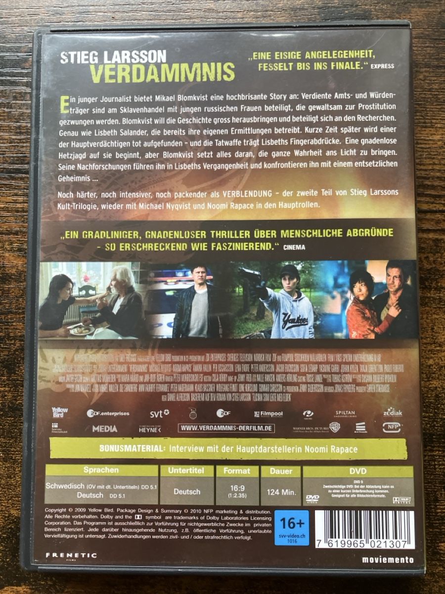 Alle DVDs: Verdammnis DVD – Gebraucht aus Glarus von Jhuber78 1