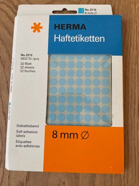 Sticker: Haftetiketten (Markierungspunkte) – Nuovo e nell'imballaggio originale da Herisau venduto da ErWi9100