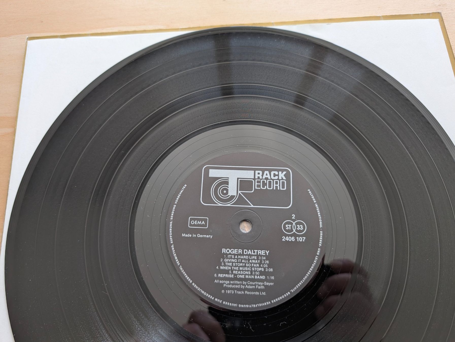 Schallplatten: Roger Daltrey ‎– Daltrey  D 73 – Gebraucht aus Ebikon von kisuM 8