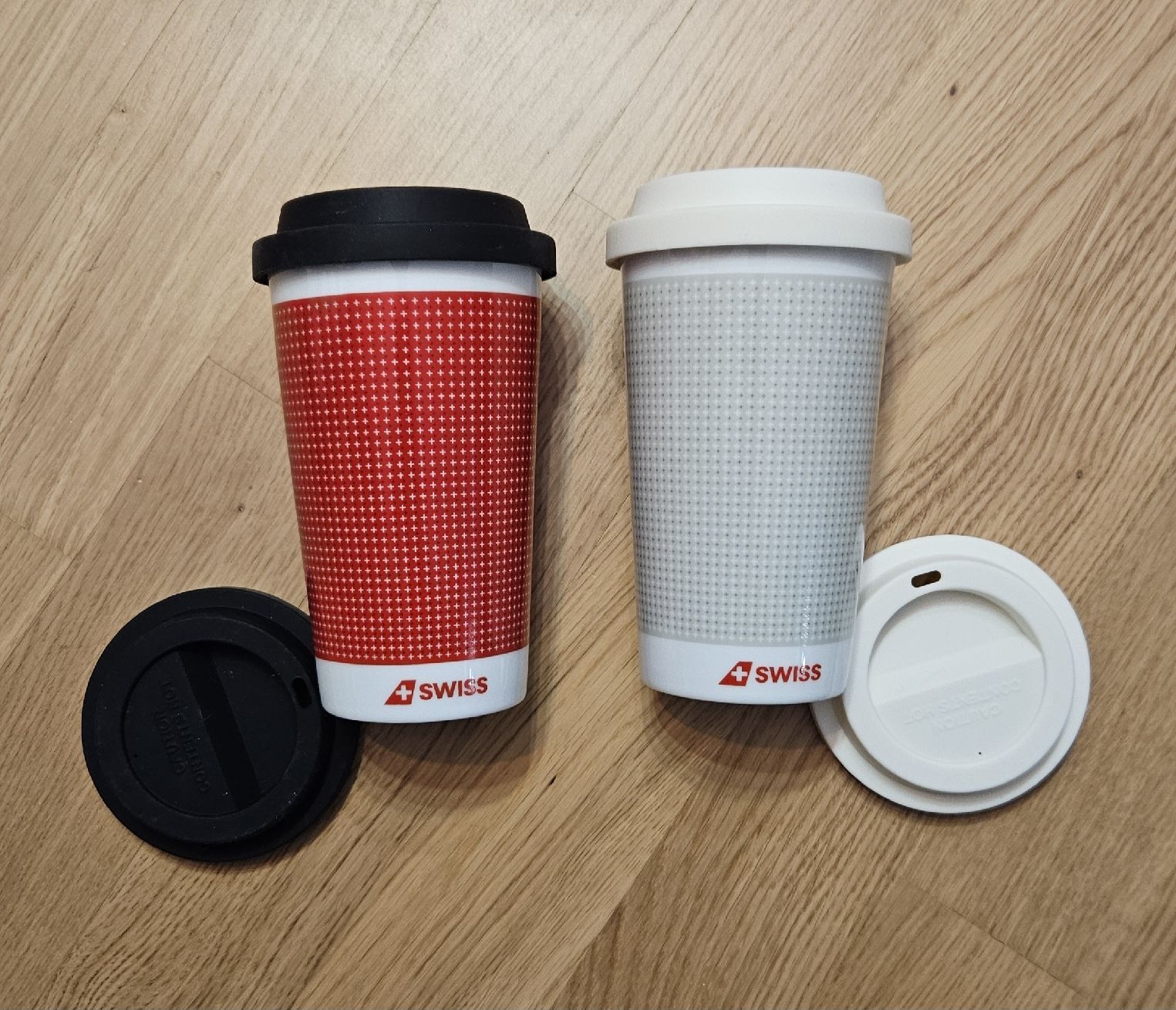 Tazze: Swiss Thermobecher set zweifarbig, Neu – Nuovo e nell'imballaggio originale da Rüti ZH venduto da Pacey0