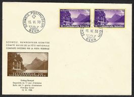 1938, B1y auf illustriertem + unadressiertem FDC (15944)