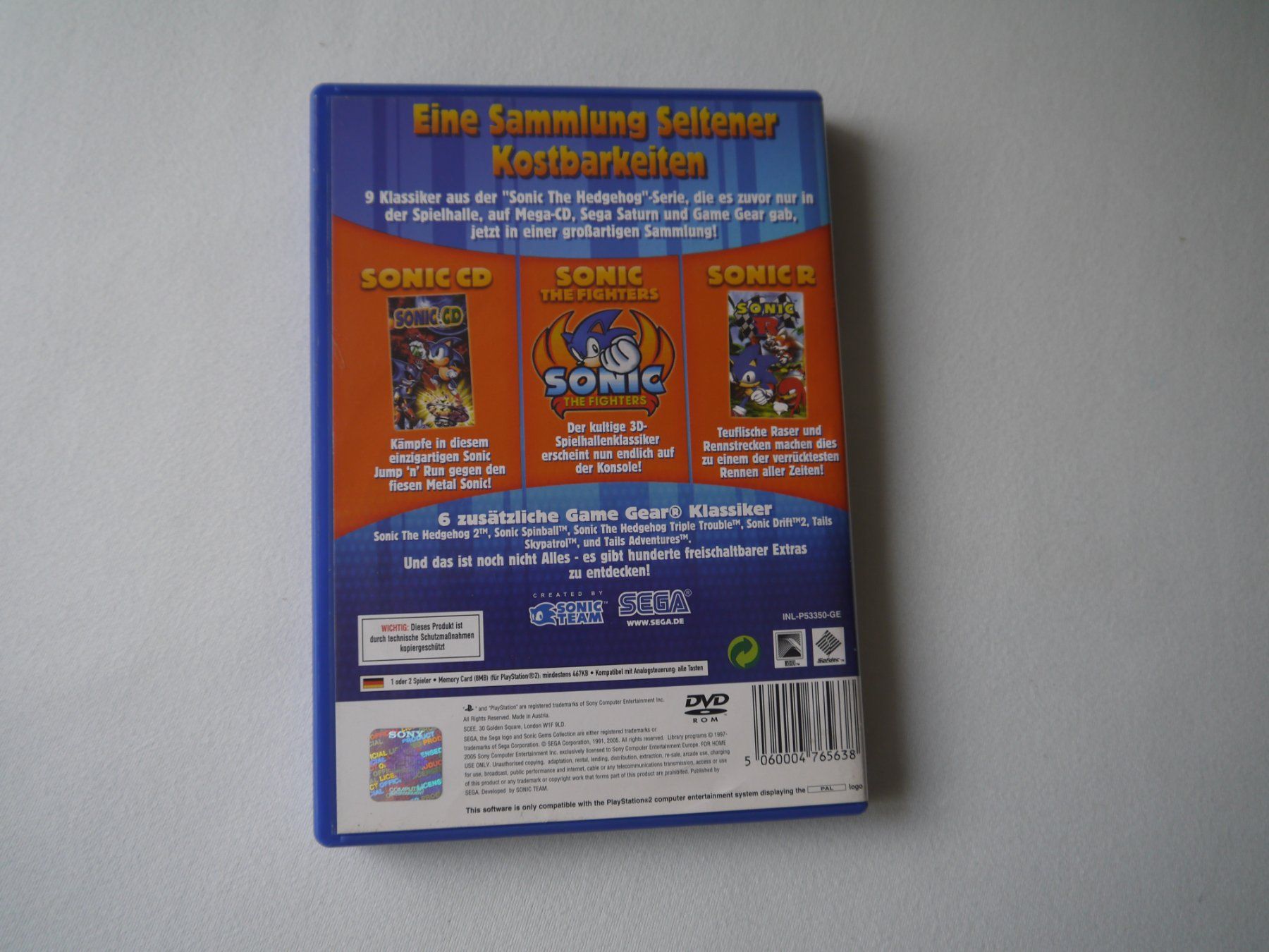 Sony Spiele: SONIC GEMS COLLECTION PS2 – Gebraucht aus Hagendorn von Blaf 2