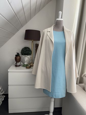 Sommerkleid in Türkis – mit Taschen, Grösse S