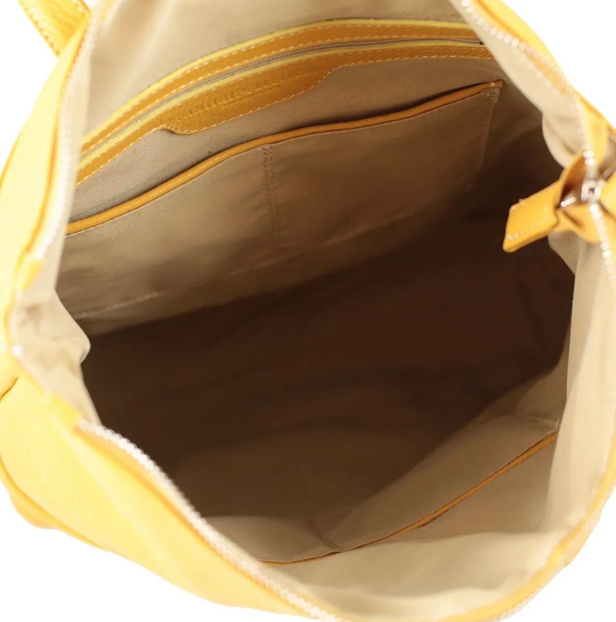 Zaini: Lederrucksack Palermo - Farbe: Gelb – Nuovo e nell'imballaggio originale da Wittenbach venduto da WWW.DRILUBAGS.CH 3