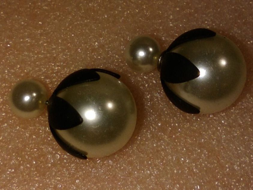 Orecchini pendenti & Orecchini a lobo: ohrringe modeschmuck mit kunstliche perlen – Nuovo (secondo la descrizione) da Basel venduto da bijoutrie_4 3