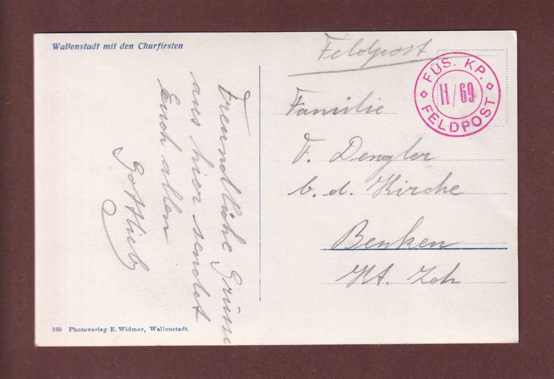 Ansichtskarten: WALLENSTADT - Churfirsten - Feldpost – Gebraucht aus Pully von nicecards-shop 1