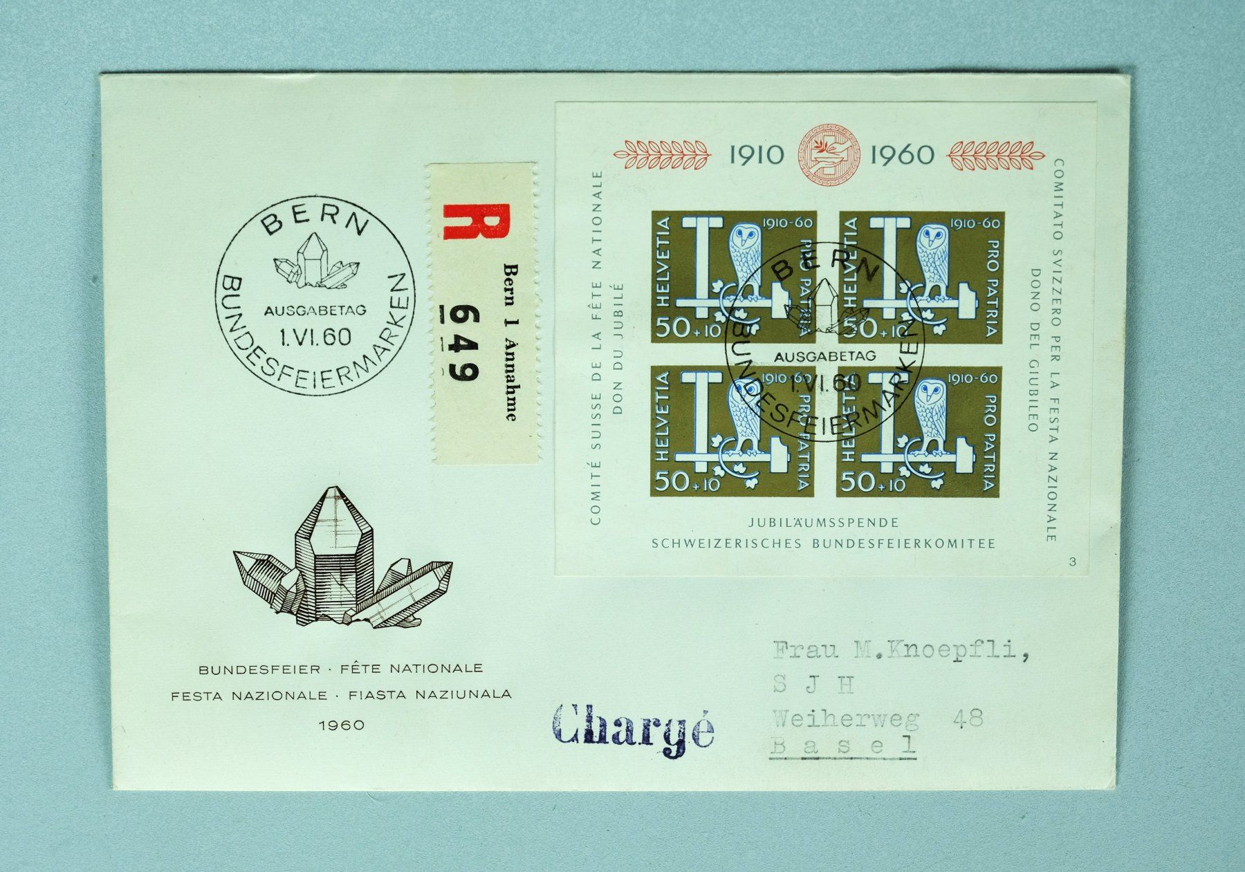 Tutti i francobolli: Pro Patria Sammlung 1960-2025 FDC Viererblock – Usato da Sevgein venduto da WHaelmi 2