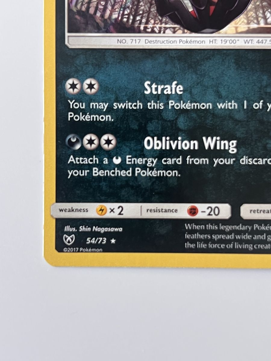 Pokémon Carte collezionabili: Holo Yveltal 54/73 Rare Shining Legends  – Usato da Zollikon venduto da inf_l5jd 1