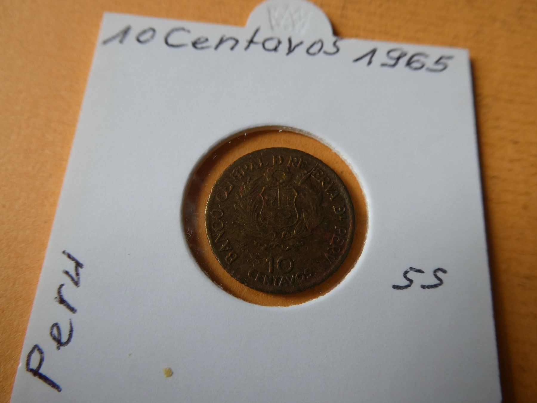 Alle Münzen: Peru 1965, 10 Centavos – Gebraucht aus Hinterforst von Rohusri