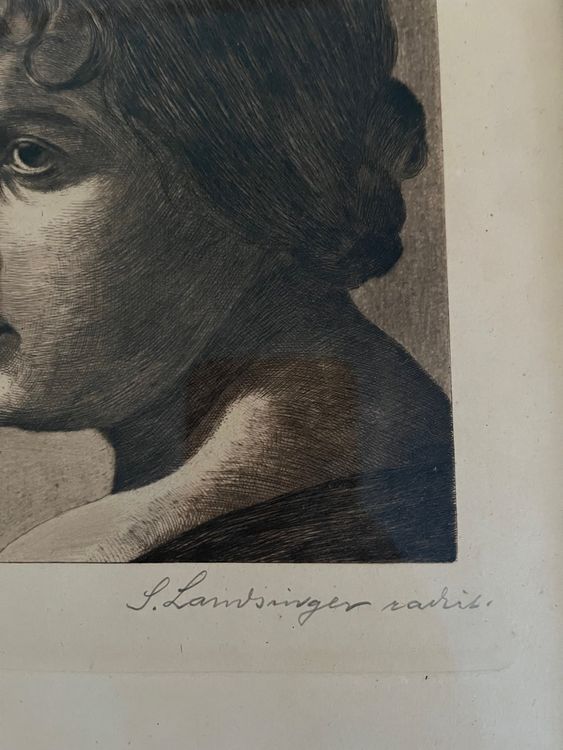Etching Sigmund Landsinger (1855-1939) 2
