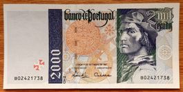 2000 Escudos Portugal 1997!!! UNC!!!