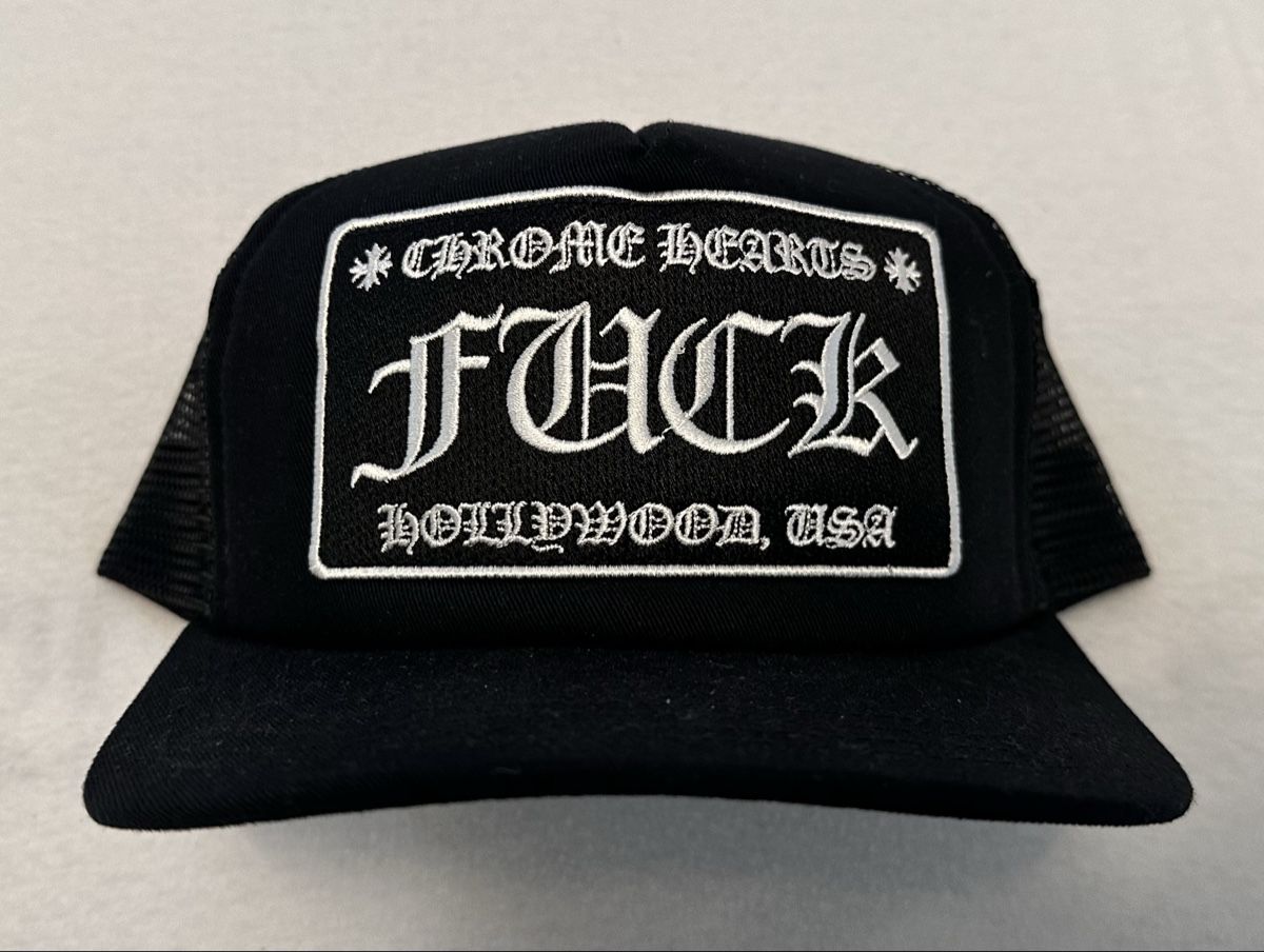 Chrome Hearts Copricapi, berretti & cappellini: Chrome Hearts CH Hollywood Trucker Hat – Nuovo (secondo la descrizione) da Schaffhausen venduto da Guckyy 2