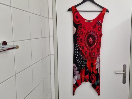 Desigual Tunika rot Shirt Top - Gr. M - neuwertig