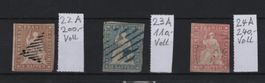 Strubel Lot A / 22A / 23A / 24A Vollrand + schön Kat. 550.-