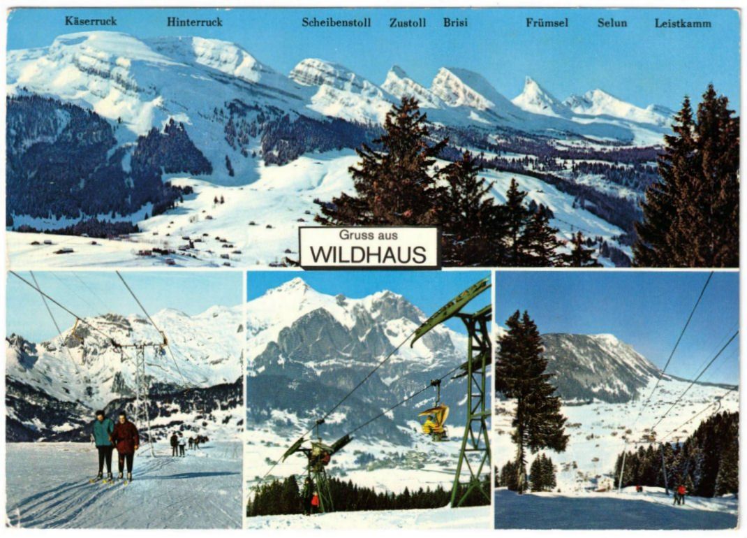 Cartoline postali: Wildhaus - 4 Bild AK – Usato da Binningen venduto da Mountainrider