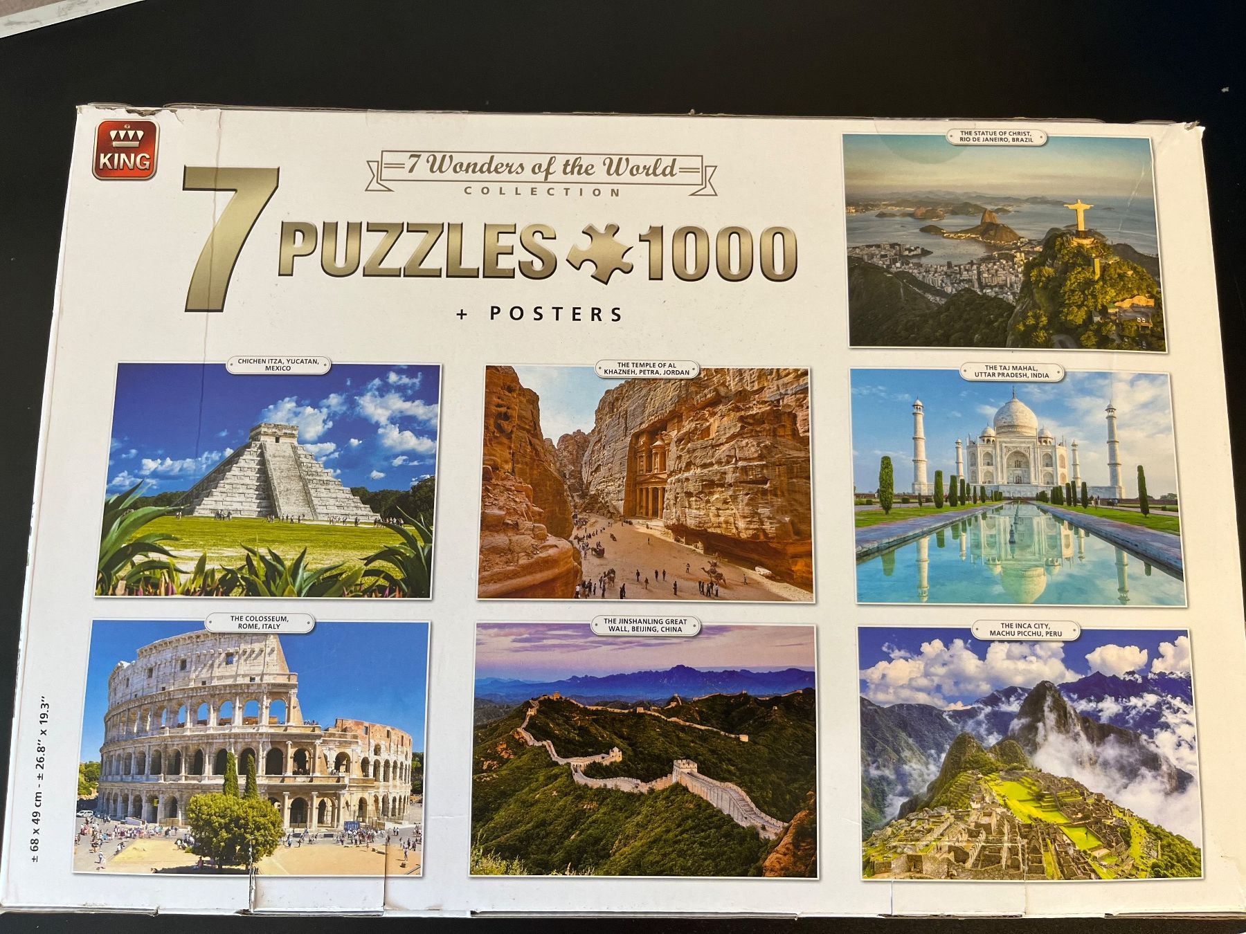 Puzzles: 7 Puzzles 1000 Teile Weltwunder – Neu (gemäss Beschreibung) aus Roeschenz von Little5