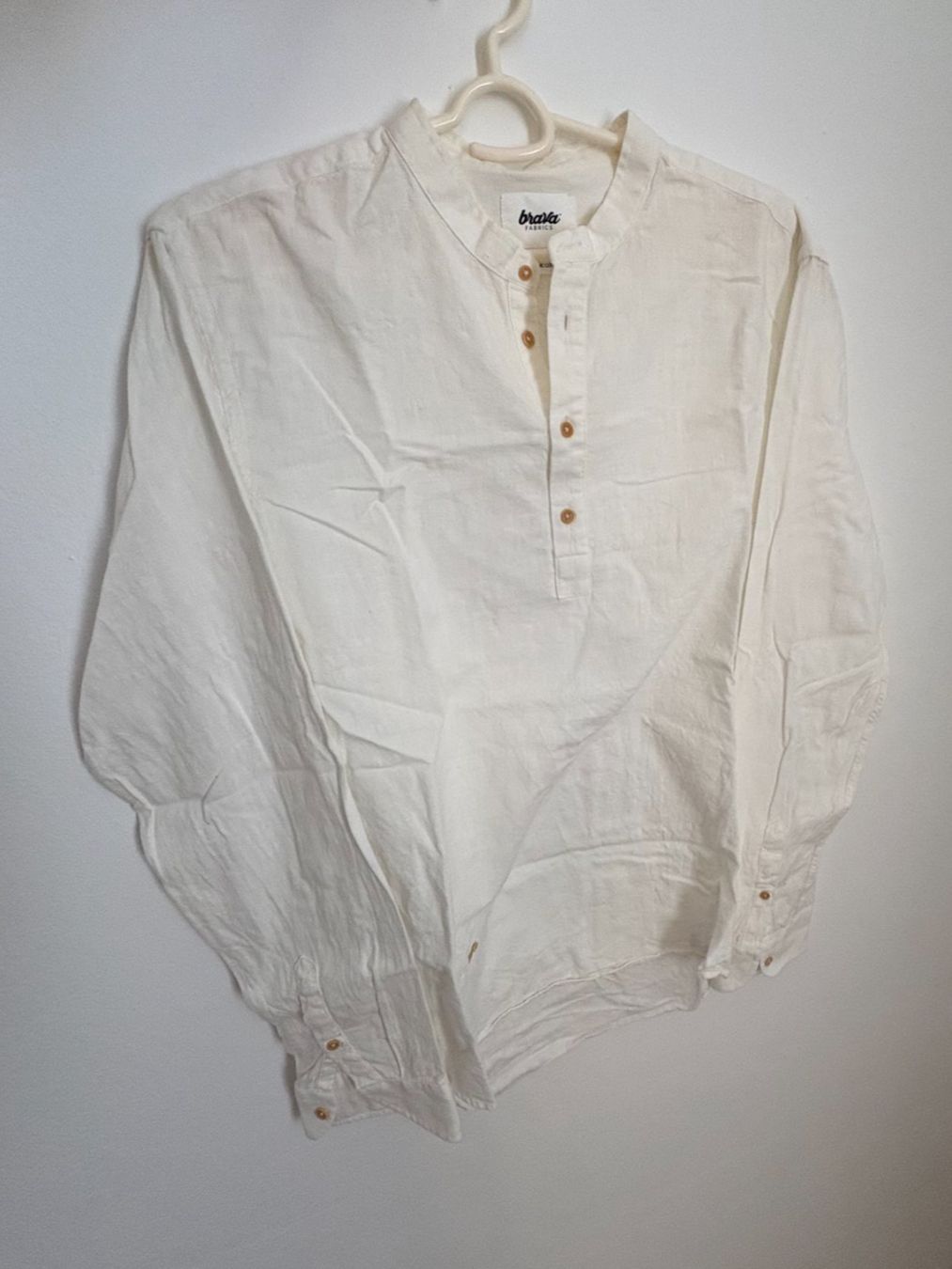 Camicie: Camicia estiva da uomo in cotone bianco (M) – Usato da Bellinzona venduto da dan_m8pc 1