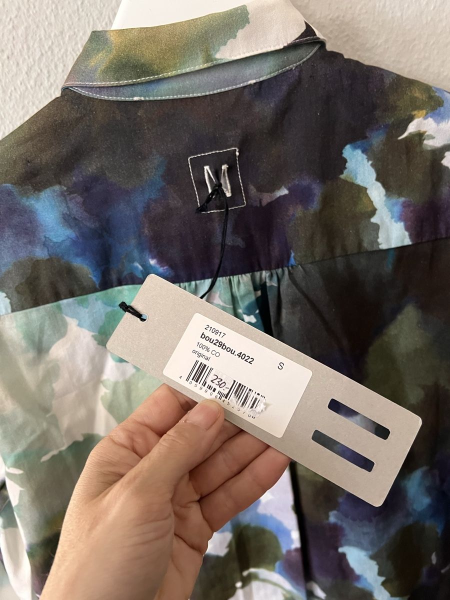 Hannes Roether Blusen: Bluse hannes roether, NEU, Gr. S, weiss grün blau – Gebraucht aus Solothurn von Brini06 3