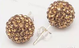 Crystal Ball Ohrstecker mit Swarovski-Elements