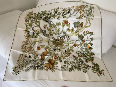 Hermès Tuch Au Coeur Des Bois Neu mit Schachtel