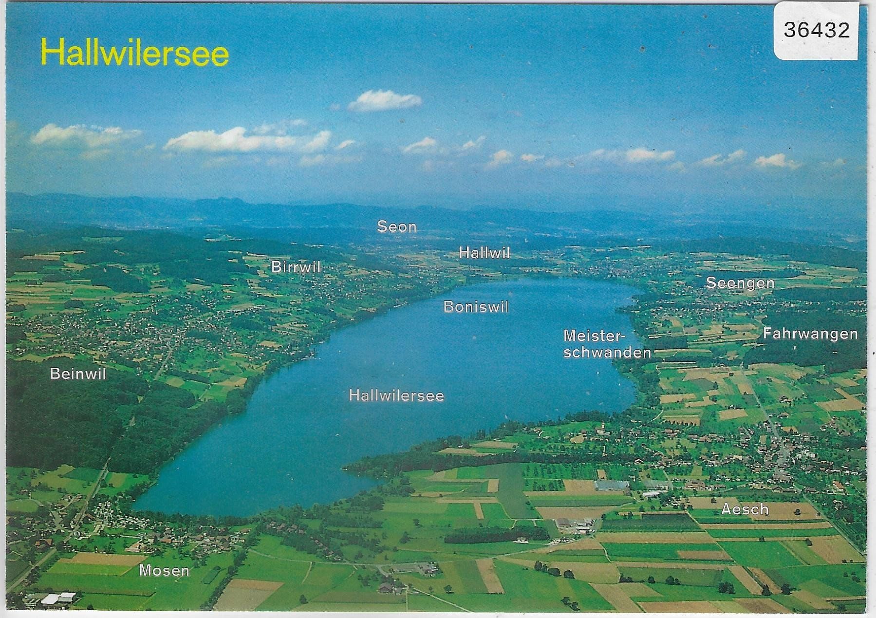 Cartoline postali: Hallwilersee - Flugaufnahme – Usato da Ettingen venduto da Kartenplanet