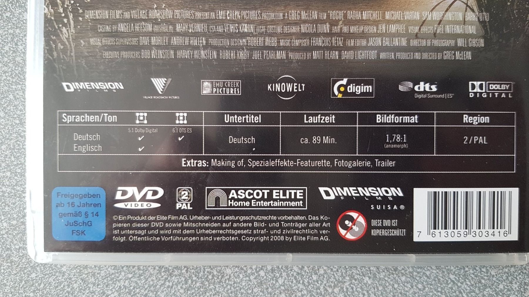 Tutti i DVDs: DVD Rogue Im falschen Revier – Usato da Oetwil am See venduto da fineli2 1