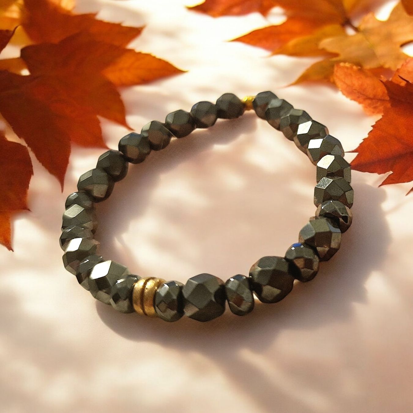 Bracciali & Braccialetti: Funkelndes Armband Hämatit & Bronze – Nuovo e nell'imballaggio originale da Aarau venduto da Schmuckhoehle_MD 7