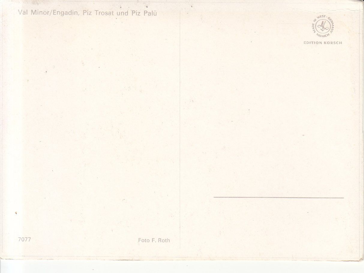 Cartoline postali: Val Minor ca. 1960 – Usato da Bürglen TG venduto da StampGraf 1