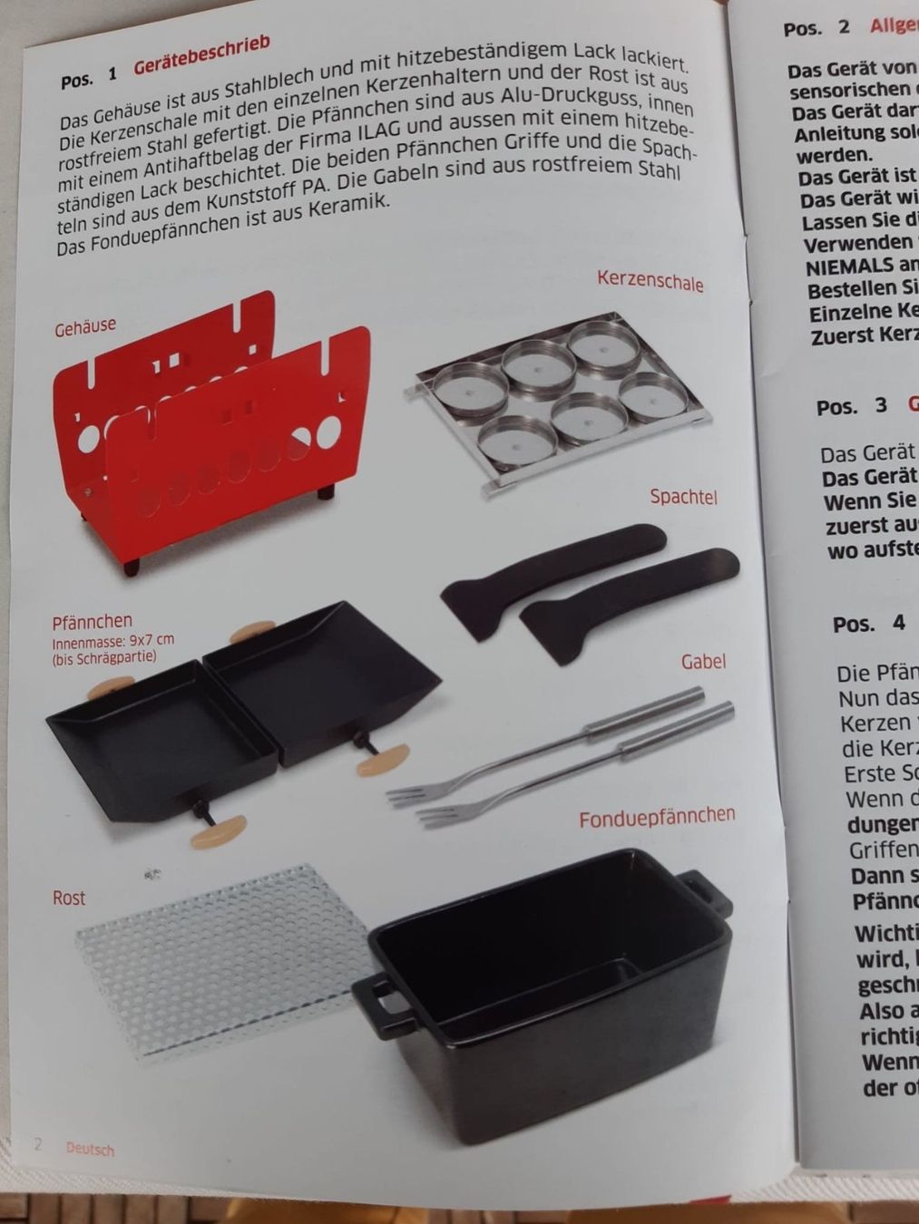 Elettrodomestici da cucina: Arche Noah Raclette-Set  NEU – Nuovo e nell'imballaggio originale da Luzern venduto da Sontru 7