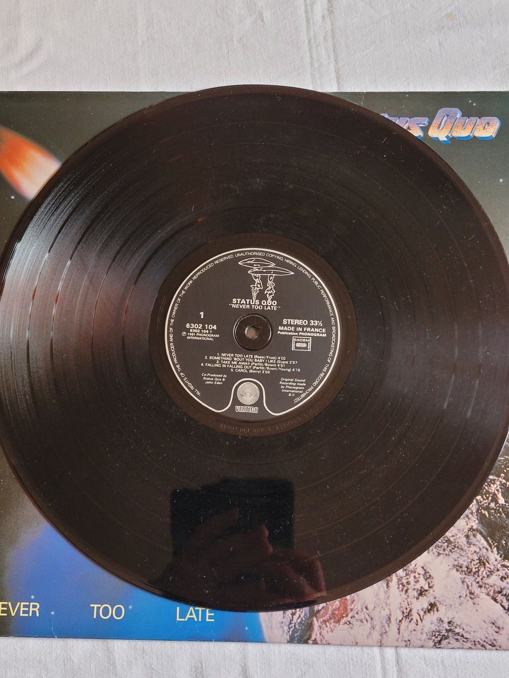 Schallplatten: Vinyle Status Quo - Never Too Late (1981) – Gebraucht aus La Chaux-de-Fonds von reu_kx5l 2